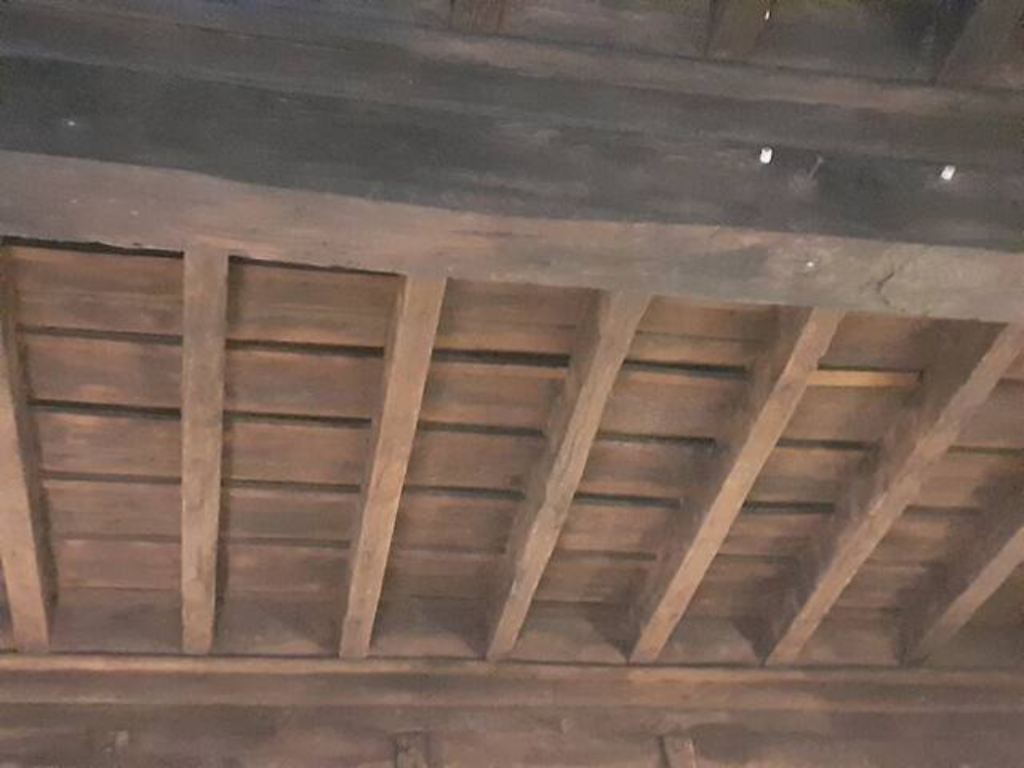 Casa di Marco - Capranica (Vt) particolare soffitto in legno presente in tutto l'appartamento